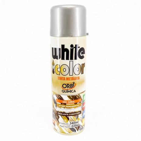 Tinta Spray White Color Prata - Orbi quimica Menor preço em Tinta Spray White Color Prata - Orbi quimica