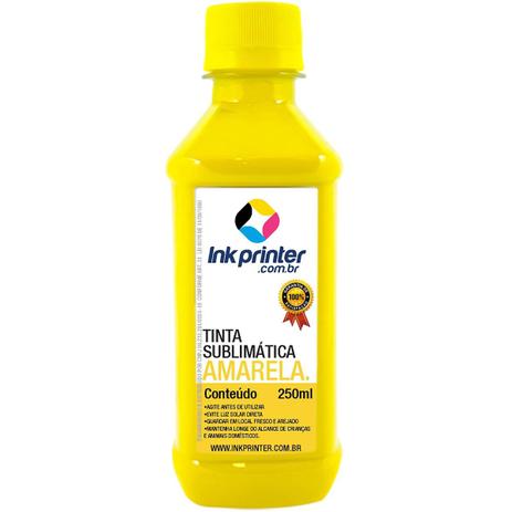Tinta Sublimática InkPrinter Amarela Para Sublimação (250ml) Menor preço em Tinta Sublimática InkPrinter Amarela Para Sublimação (250ml)