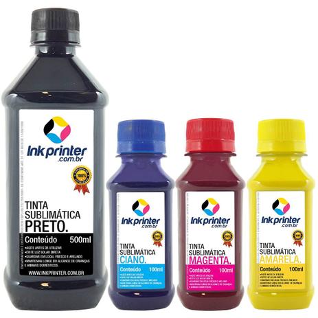 Tinta Sublimática InkPrinter Para Sublimação (800ml) Menor preço em Tinta Sublimática InkPrinter Para Sublimação (800ml)