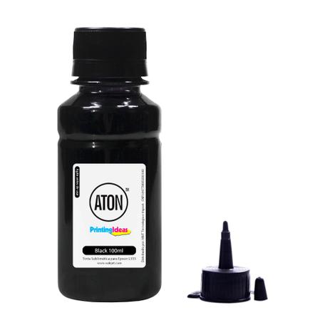 Tinta Sublimática para Epson L200 L355 Bulk Ink Black 100ml Aton Menor preço em Tinta Sublimática para Epson L200 L355 Bulk Ink Black 100ml Aton