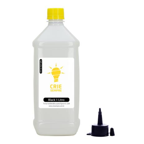 Tinta Sublimática para Epson L220 Premium Crie Sempre Black 1 Litro Menor preço em Tinta Sublimática para Epson L220 Premium Crie Sempre Black 1 Litro