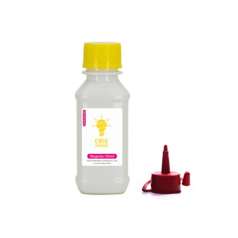 Tinta Sublimática para Epson L220 Premium Crie Sempre Magenta 100ml Menor preço em Tinta Sublimática para Epson L220 Premium Crie Sempre Magenta 100ml