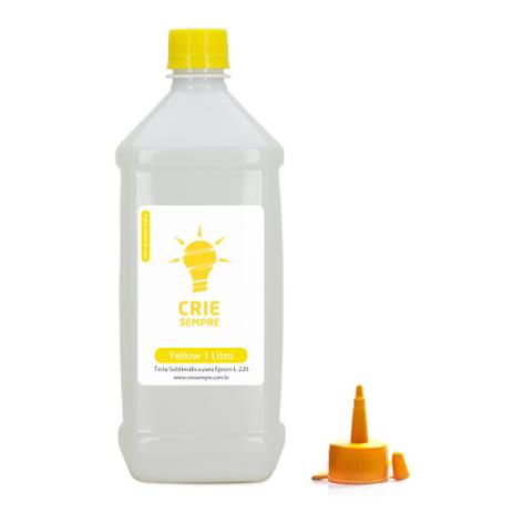 Tinta Sublimática para Epson L220 Premium Crie Sempre Yellow 1 Litro Menor preço em Tinta Sublimática para Epson L220 Premium Crie Sempre Yellow 1 Litro