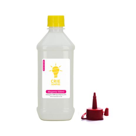 Tinta Sublimática para Epson L375 Premium Crie Sempre Magenta 500ml Menor preço em Tinta Sublimática para Epson L375 Premium Crie Sempre Magenta 500ml