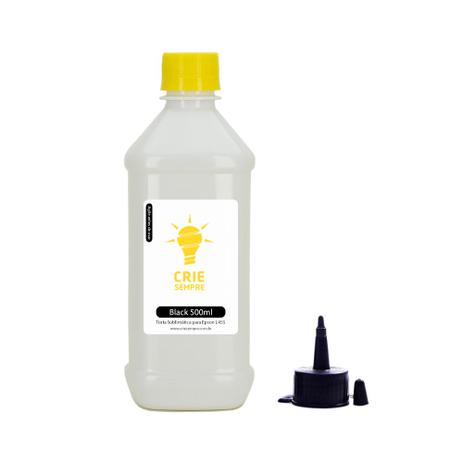 Tinta Sublimática para Epson L455 Premium Crie Sempre Black 500ml Menor preço em Tinta Sublimática para Epson L455 Premium Crie Sempre Black 500ml