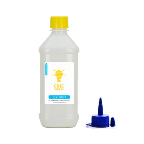 Tinta Sublimática para Epson L455 Premium Crie Sempre Cyan 500ml Menor preço em Tinta Sublimática para Epson L455 Premium Crie Sempre Cyan 500ml