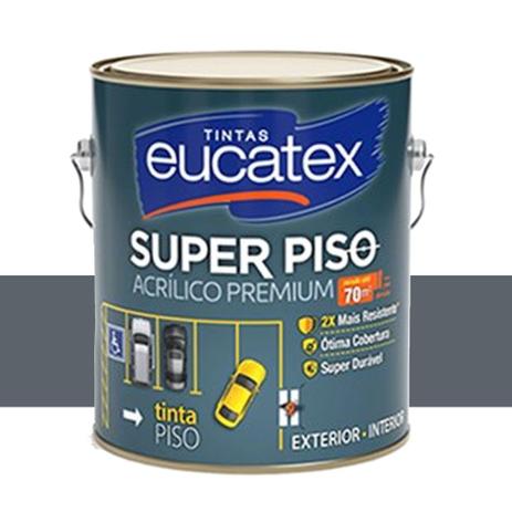 Tinta Super Piso Acrílico Premium Eucatex 3,6 Lts Cinza Menor preço em Tinta Super Piso Acrílico Premium Eucatex 3,6 Lts Cinza
