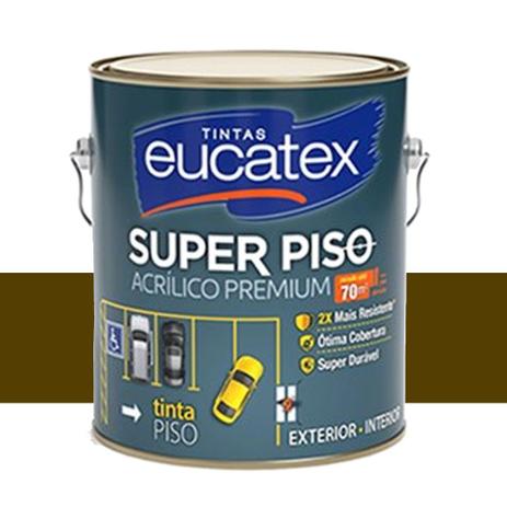Tinta Super Piso Acrílico Premium Eucatex 3,6 Lts Marrom Menor preço em Tinta Super Piso Acrílico Premium Eucatex 3,6 Lts Marrom
