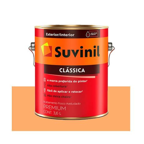 Tinta Suvinil Clássica Premium Maxx PVA 3,6 litros lírio Menor preço em Tinta Suvinil Clássica Premium Maxx PVA 3,6 litros lírio