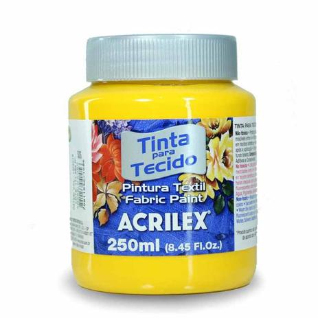Tinta tecido fosca 250ml am ou-041250505 - Acrilex Menor preço em Tinta tecido fosca 250ml am ou-041250505 - Acrilex