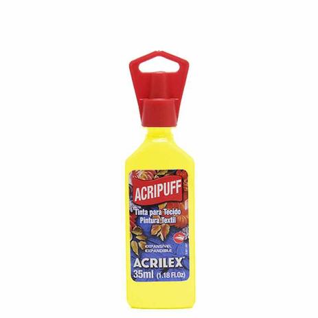 Tinta Tecido Relevo Acrilex Acripuff 037 ml Amarelo Limao 04812-504 Menor preço em Tinta Tecido Relevo Acrilex Acripuff 037 ml Amarelo Limao 04812-504