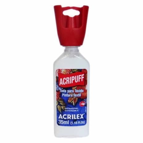 Tinta Tecido Relevo Acrilex Acripuff 037 ml Branco 04812-519 Menor preço em Tinta Tecido Relevo Acrilex Acripuff 037 ml Branco 04812-519