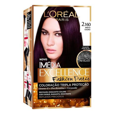 Tintura Creme Imédia Excellence L'oréal Fashion Paris Preto Couro 2.160 Kit é boa?