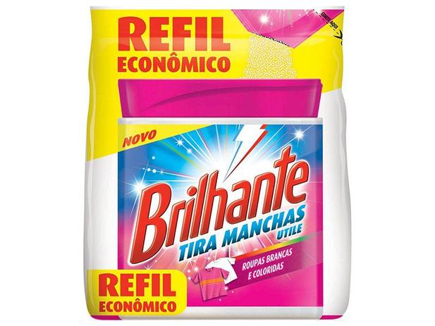Tira Manchas Brilhante Utile Em Pó Sem Cloro Refil - 420ml Menor preço em Tira Manchas Brilhante Utile Em Pó Sem Cloro Refil - 420ml
