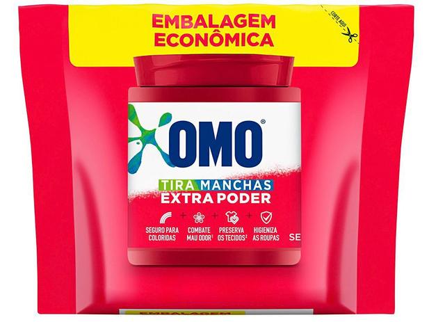 Tira Manchas Omo 67550162 em Pó sem Cloro - 380gr Menor preço em Tira Manchas Omo 67550162 em Pó sem Cloro - 380gr