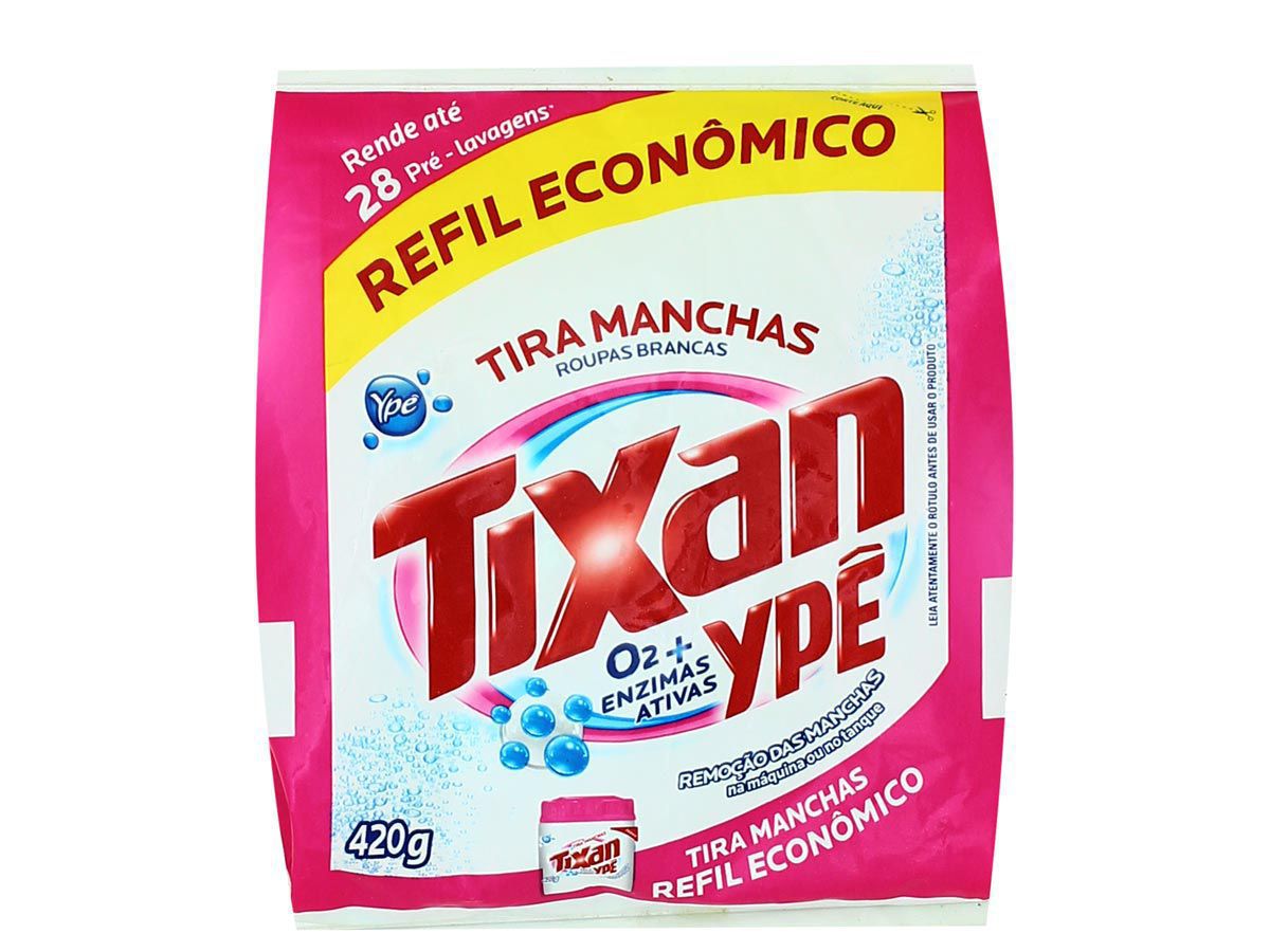 Tira manchas pó tixan roupas brancas - sache 420g - tixan ypê é boa?
