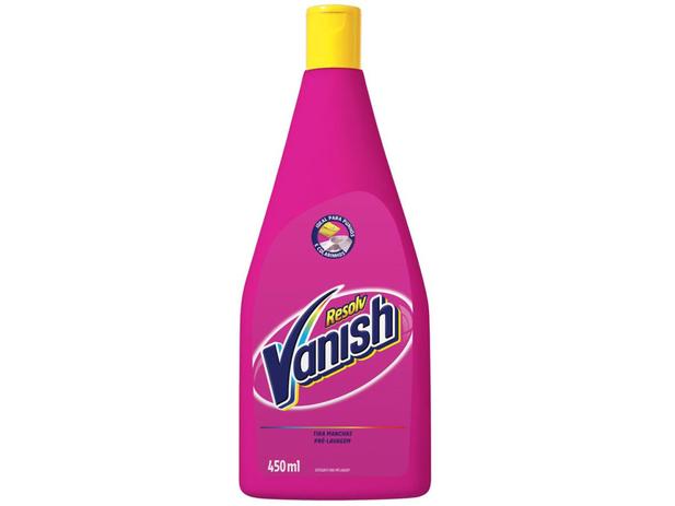 Tira Manchas Vanish Resolv Pré Lavagem - para Roupas Coloridas 450ml Menor preço em Tira Manchas Vanish Resolv Pré Lavagem - para Roupas Coloridas 450ml