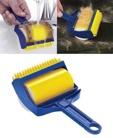 Tira Pelo Roupa Magic Clean Rolo Borracha Lavável Duravel - American pets Menor preço em Tira Pelo Roupa Magic Clean Rolo Borracha Lavável Duravel - American pets