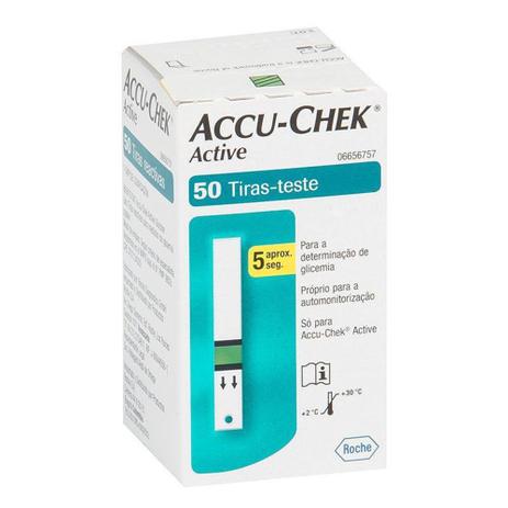 Tiras Accu Chek Active 50 Unidades - Roche - ACCU CHECK Menor preço em Tiras Accu Chek Active 50 Unidades - Roche - ACCU CHECK