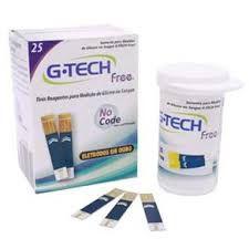Tiras de Medir Glicose c/50 unid - G-Tech Menor preço em Tiras de Medir Glicose c/50 unid - G-Tech