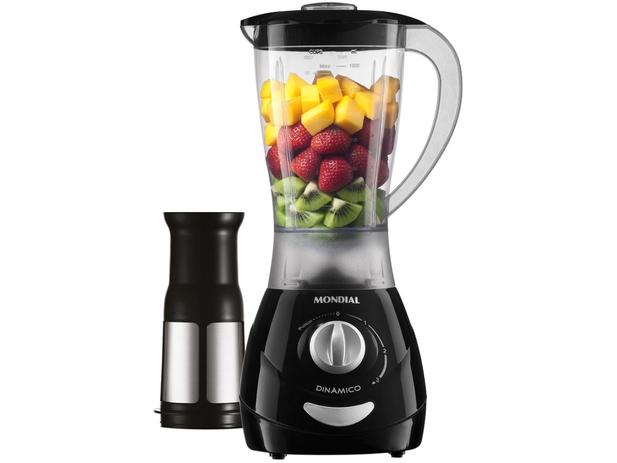 Liquidificador Mondial L34 Plástico Copo 1,5L - Preto Com Filtro 03 Velocidades 370W Menor preço em Liquidificador Mondial L34 Plástico Copo 1,5L - Preto Com Filtro 03 Velocidades 370W