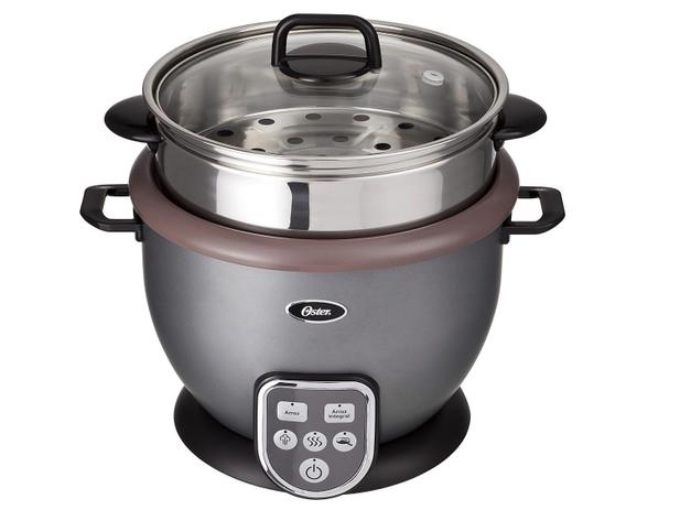 Panela de Arroz Elétrica Oster Bioceramic - CKSTRC7029 700W 1,8L Timer Cinza Menor preço em Panela de Arroz Elétrica Oster Bioceramic - CKSTRC7029 700W 1,8L Timer Cinza