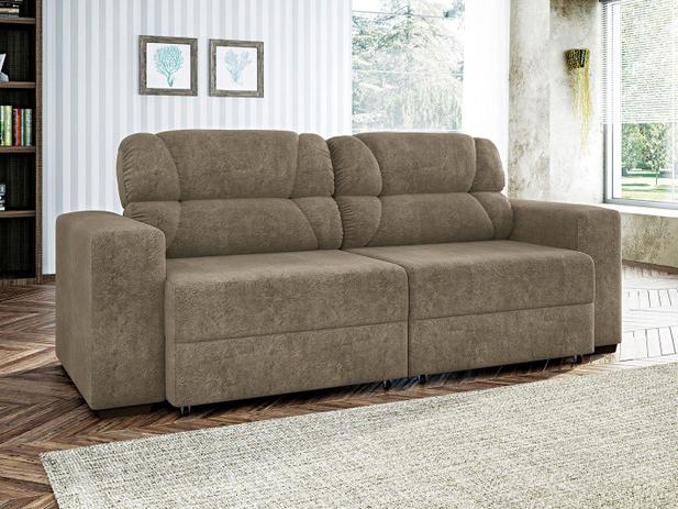 Sofá Retrátil 4 Lugares Suede Garden - Linoforte é boa?