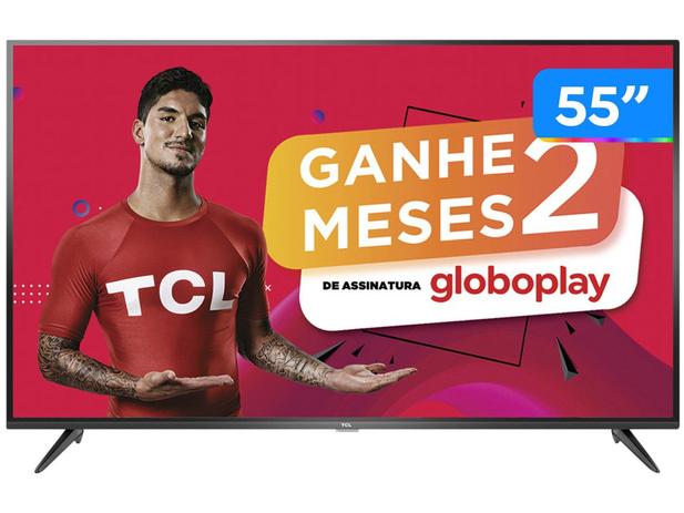 Smart TV 4K LED 55” SEMP TCL P65US Wi-Fi HDR - 3 HDMI 2 USB Menor preço em Smart TV 4K LED 55” SEMP TCL P65US Wi-Fi HDR - 3 HDMI 2 USB