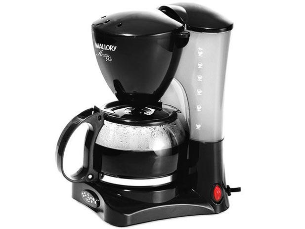 Cafeteira Elétrica Mallory Aroma 32 Xícaras - Preto Menor preço em Cafeteira Elétrica Mallory Aroma 32 Xícaras - Preto