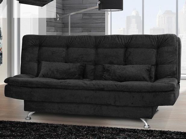 Sofá-Cama Casal 3 lugares Suede Matrix - Salomé Menor preço em Sofá-Cama Casal 3 lugares Suede Matrix - Salomé