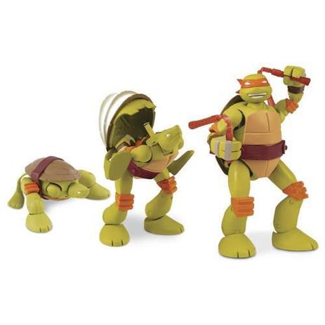 Tmnt Figuras Mutantes Deluxe - Pet To Turtle Sortidos- Br415 - Multilaser