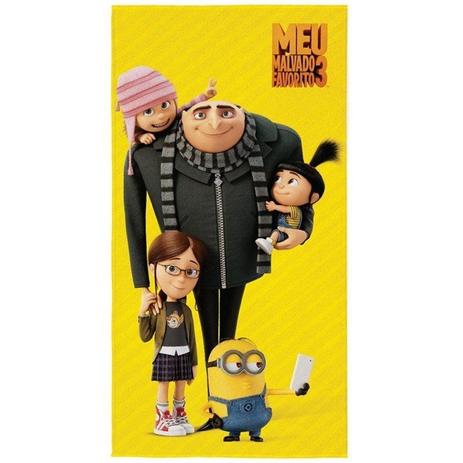 Toalha aveludada minions 61255 75x140 - lepper - amarelo Menor preço em Toalha aveludada minions 61255 75x140 - lepper - amarelo