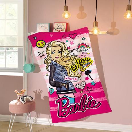 Toalha banho aveludada infantil menina Döhler baby estampado Barbie 11 Menor preço em Toalha banho aveludada infantil menina Döhler baby estampado Barbie 11