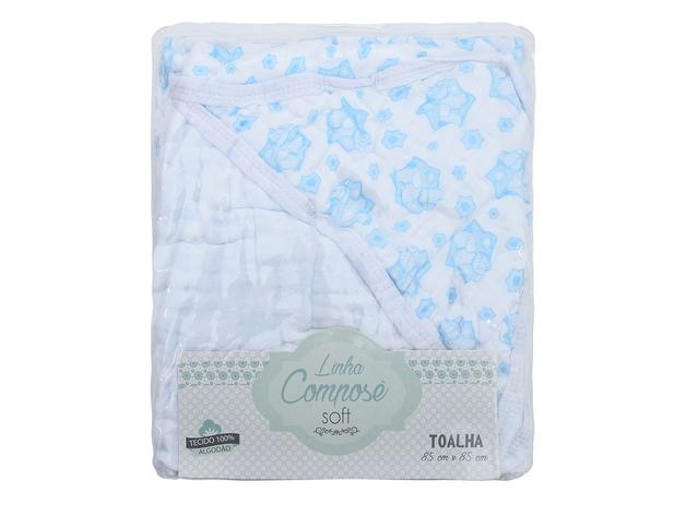 Toalha Banho Bebe Com Capuz Azul Claro Cavalinho Macia 85cmx85cm 100 Algodao Minasrey Toalha De Bebe Magazine Luiza