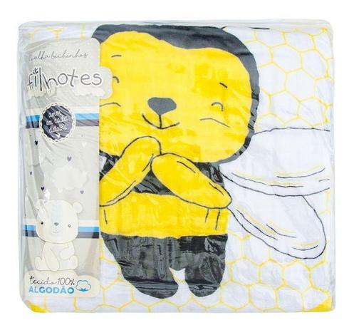 Toalha Banho Bebe Soft Abelhinha Filhotes - Minasrey Menor preço em Toalha Banho Bebe Soft Abelhinha Filhotes - Minasrey