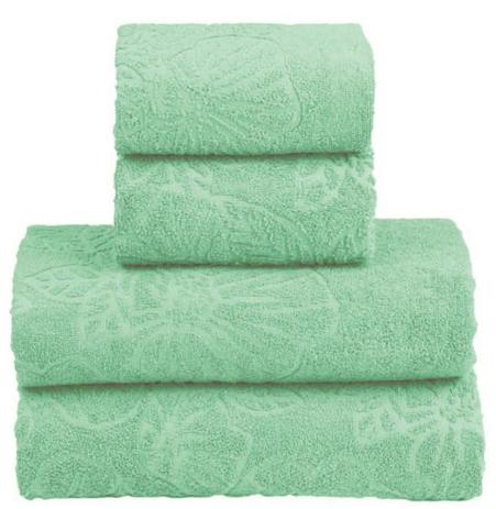 Menor preço em Toalha de Banho Algodão 4 Peças Verde Enxuga Bem Top Sultan