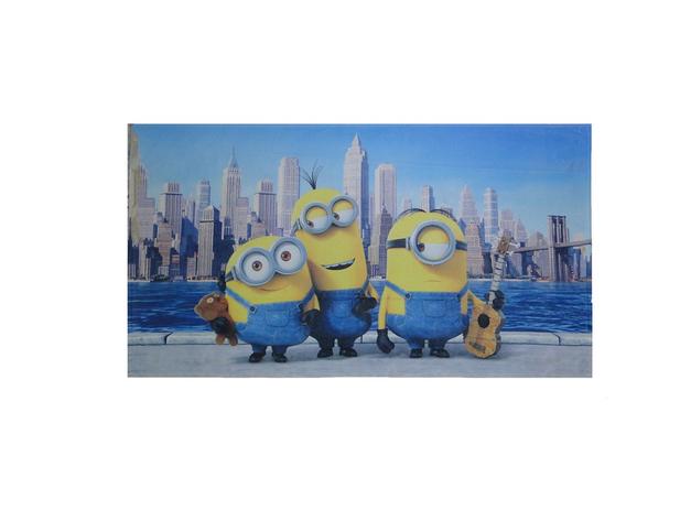 Toalha de banho aveludada transfer Minions - Lepper Menor preço em Toalha de banho aveludada transfer Minions - Lepper