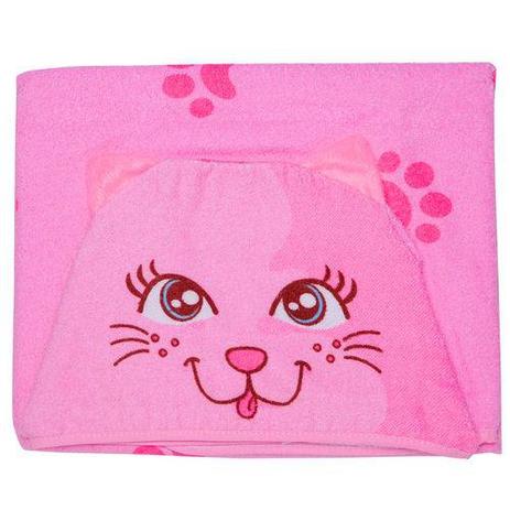 Toalha de Banho com Capuz Bebê Forro de Fralda Carinhas bordada - Gatinha - Incomfral Menor preço em Toalha de Banho com Capuz Bebê Forro de Fralda Carinhas bordada - Gatinha - Incomfral
