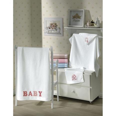 Toalha de Banho com Capuz Para Bordar Baby Classic Azul Döhler Menor preço em Toalha de Banho com Capuz Para Bordar Baby Classic Azul Döhler