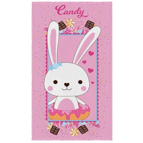 Toalha De Banho Felpuda Infantil Menina Lepper Coelhinha Candy Menor preço em Toalha De Banho Felpuda Infantil Menina Lepper Coelhinha Candy