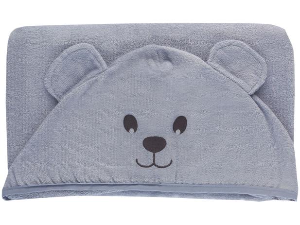 Toalha de Banho para Bebê Teka com Capuz - 100% Algodão Kids Urso Azul Menor preço em Toalha de Banho para Bebê Teka com Capuz - 100% Algodão Kids Urso Azul