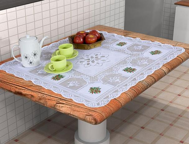 Toalha de Centro de Mesa Suzi 78cm x 78cm Branco - Vilela Menor preço em Toalha de Centro de Mesa Suzi 78cm x 78cm Branco - Vilela