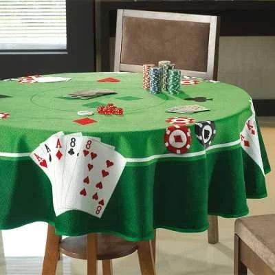 Toalha de Mesa Aveludada Para Jogos Redonda 1,60m - Dohler Menor preço em Toalha de Mesa Aveludada Para Jogos Redonda 1,60m - Dohler