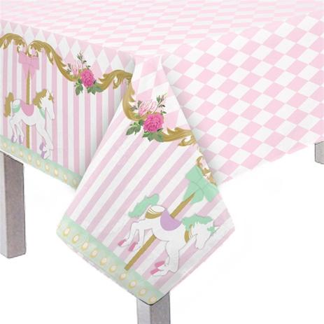 Toalha de Mesa Descartável Principal Carrossel Encantado Cromus Menor preço em Toalha de Mesa Descartável Principal Carrossel Encantado Cromus