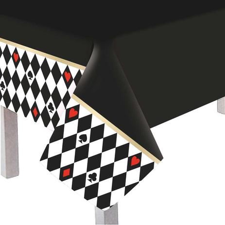 Toalha de Mesa Descartável Principal Cassino Cromus - Festabox Menor preço em Toalha de Mesa Descartável Principal Cassino Cromus - Festabox