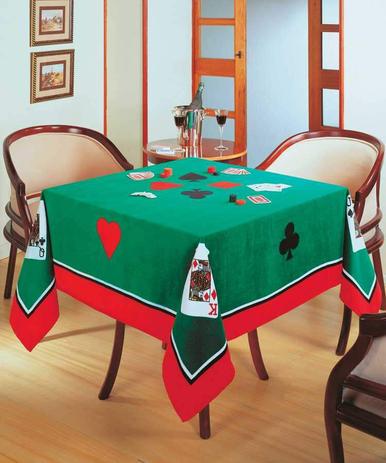 Toalha de Mesa Jogos Baralho Quadrada Aveludada Cartas Dohler Menor preço em Toalha de Mesa Jogos Baralho Quadrada Aveludada Cartas Dohler
