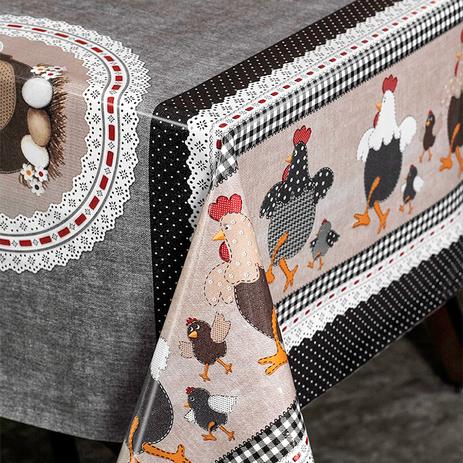 Toalha de Mesa Plástica Térmica 1,40m x 2,00m Happy Chicken - Home fernandes Menor preço em Toalha de Mesa Plástica Térmica 1,40m x 2,00m Happy Chicken - Home fernandes