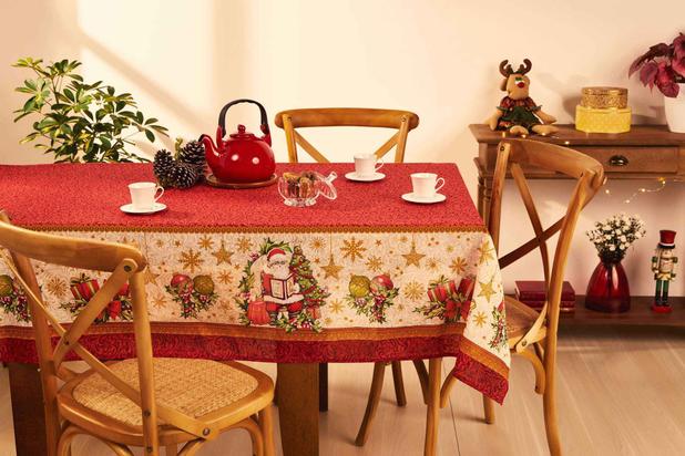 Toalha de Mesa Prática Natal Vermelha - Lepper Menor preço em Toalha de Mesa Prática Natal Vermelha - Lepper