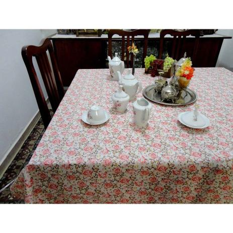 Toalha de Mesa Quadrada 1,50m x 1,50m - Floral - Recanto da costura Menor preço em Toalha de Mesa Quadrada 1,50m x 1,50m - Floral - Recanto da costura