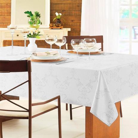 Toalha de Mesa Quadrada 1,60m x 1,60m 4 Lugares TJ-3951 - PRATA - Döhler Menor preço em Toalha de Mesa Quadrada 1,60m x 1,60m 4 Lugares TJ-3951 - PRATA - Döhler